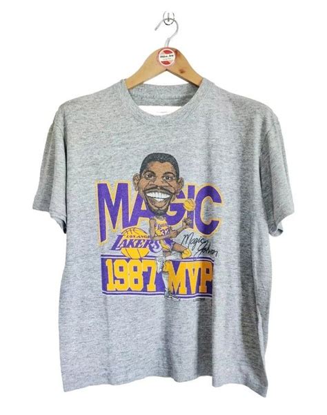 Vintage Vintage Magic Johnson Caricature 1987 Mvp T Shirt Grailed