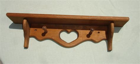 Large Wooden Heart Cut Out Shelf