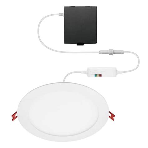 Commercial Electric Ultra Slim Integrated Led In Round Adj Color Temp