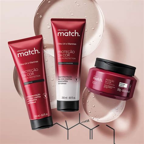 Combo Match Proteção da Cor Shampoo 250ml Máscara Capilar 250g