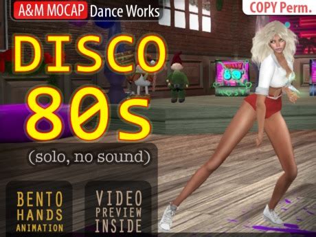 Second Life Marketplace - A&M: Disco 80s - solo dance (Bento) :: Retro ...