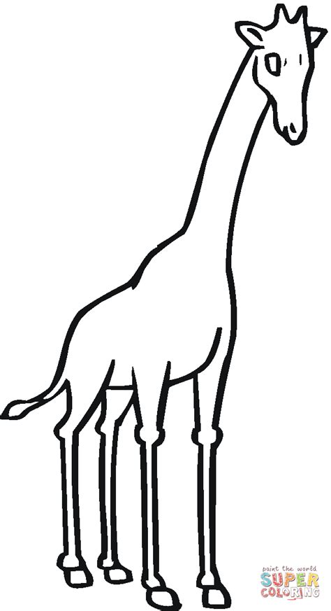 Giraffe coloring page | Free Printable Coloring Pages