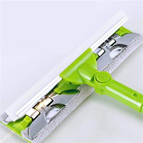 Professional 3-in-1 Window Squeegee with Scrubber -Extendable ...