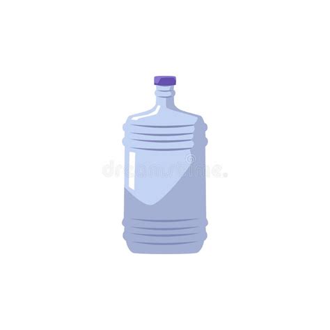 Purified Drinking Water In Gallon Bottle For Delivery Flat Vector