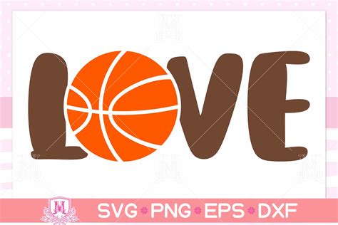 Love Basketball Svg Love Basketball Graphic By Miraclenow Creative