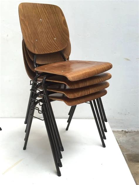 Kho Liang Le Stackable And Linkable Chairs Model 305 For CAR 1957