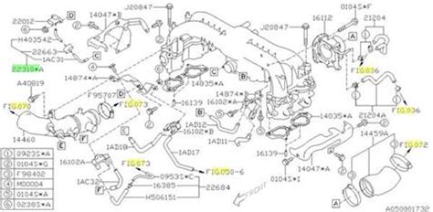 Hose Assembly Vacuum Subaru Impreza WRX 2008 2014 Forester 2008 2012