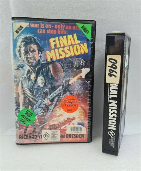 Rare Vhs Video Tape Final Mission Big Box Ex Rental Emi Clamshell