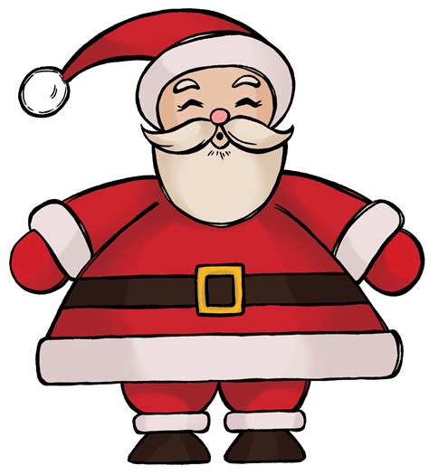Santa Drawing 6 Easy Steps The Graphics Fairy