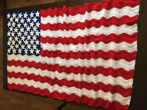 American Flag Afghan Crochet Pattern