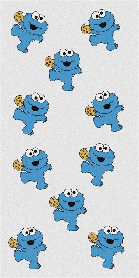 Monster Cookie Cookie Monster Wallpaper Blue Wallpaper Iphone