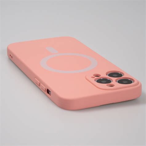 Housse Iphone Pro Max Coque En Silicone Souple Avec Magsafe Et