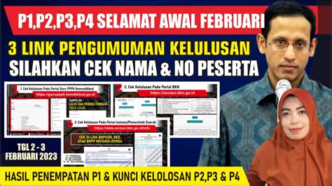 SELAMAT 3 LINK PORTAL CARA CEK KELULUSAN PENGUMUMAN PPPK 2022