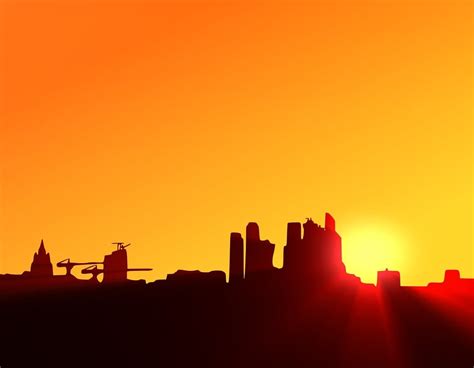 Download City, Sunset, Silhouette. Royalty-Free Stock Illustration ...