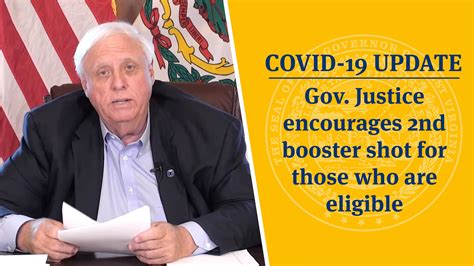 COVID 19 UPDATE Gov Justice Encourages 2nd Booster Shot For Those Who