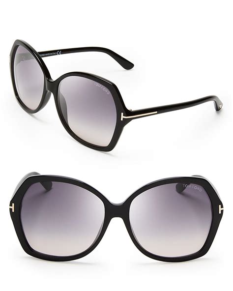 Tom ford Carola Oversized Sunglasses, 60mm in Black | Lyst