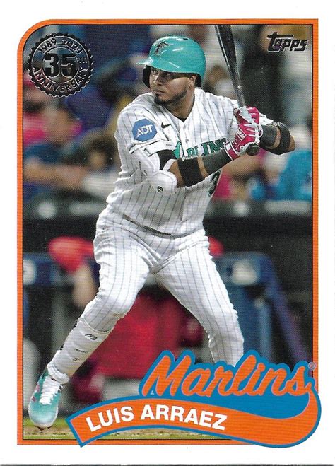 Luis Arraez 2024 Topps 1989 Insert 89B 20 Miami Marlins Baseball Card