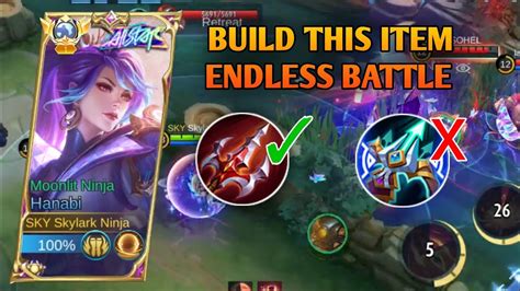 USE THIS ITEM FOR HANABI HANABI NEW BEST BUILD 2023 MLBB YouTube