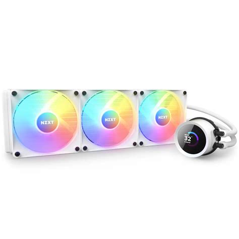 Nzxt Kraken White Rgb Fans Aio Cooler Falcon Computers