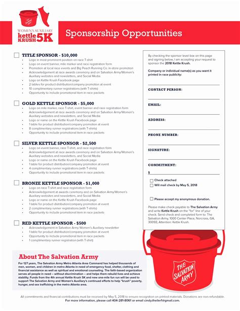 Salvation Army Donation Guide Spreadsheet Regarding Salvation Army