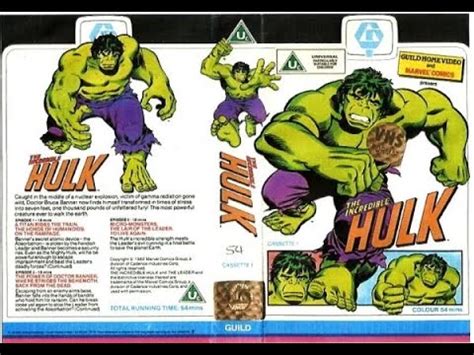 The Incredible Hulk Cassette Uk Vhs Closing Guild Youtube