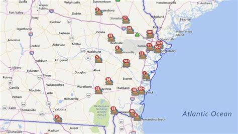 Widespread Power Outages Hit Coastal Communities In Georgia