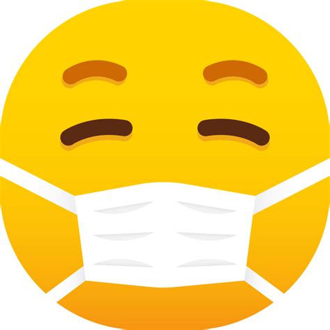 Face with Medical Mask emoji 20522286 PNG