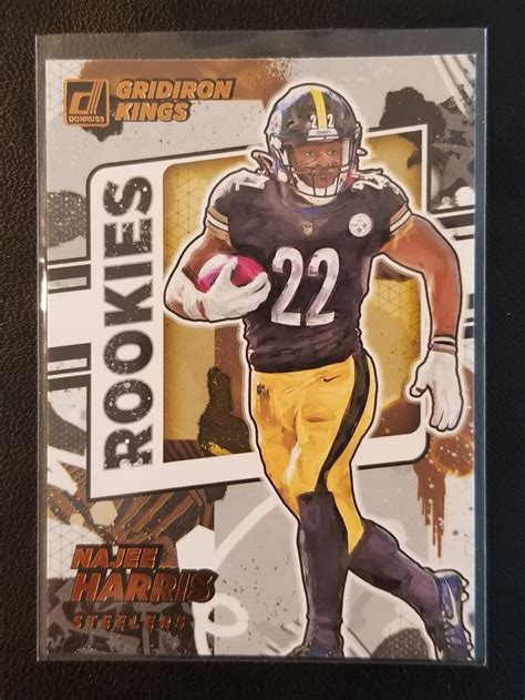 2021 Panini Donruss Najee Harris Rookie Gridiron Kings Insert Rgk Nha