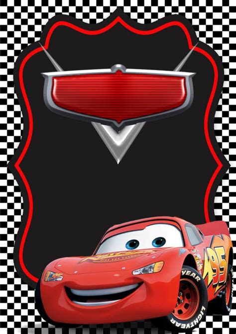 Invitaciones De Cars Rayo Mcqueen Gratis Free Para Editar Imprimir O