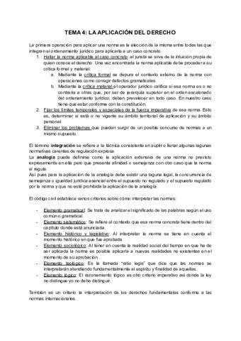 Tema La Aplicacion Del Derecho Pdf