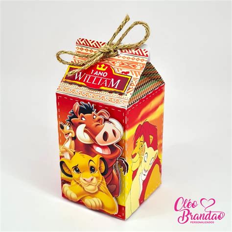 Kit Festa Rei Leão 30 Caixas Elo7 Produtos Especiais