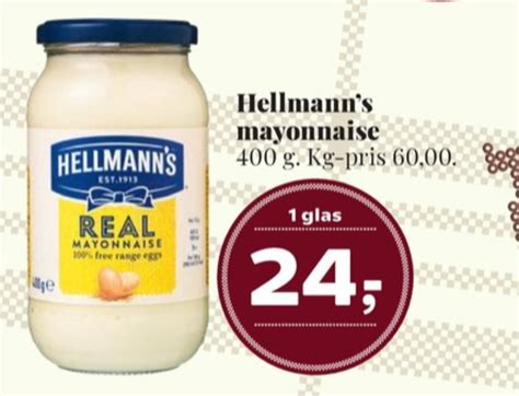 Hellmanns Mayonnaise Tilbud Hos Dagli Brugsen