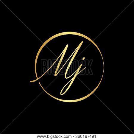 Initial Mj Letter Vector Photo Free Trial Bigstock