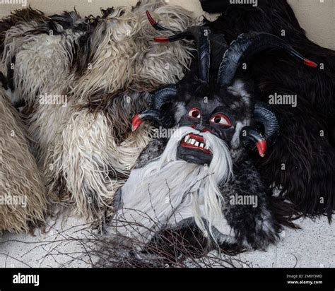 Masks And Animal Skins For Images Of Krampus Folk Heroes Of Christmas