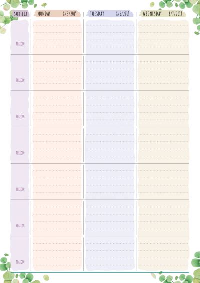 Daily Planning Template For Teachers | Template Business Format