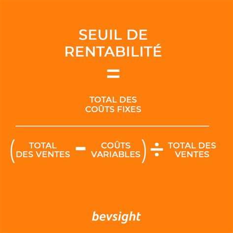 Le Calcul Du Seuil De Rentabilit D Un Restaurant Bevsight