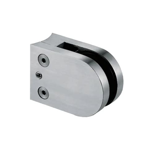 Conector Para Barandal O Cristal Fijo Base Curva Multiherrajes Y