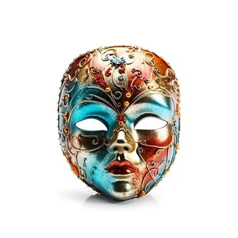 Premium Photo Venetian Carnival Mask On White Background Isolated