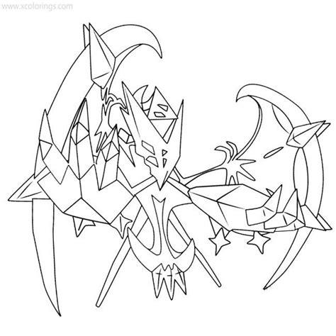 Necrozma Coloring Page Coloring Pages Sexiezpicz Web Porn