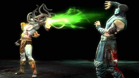 Mortal Kombat 9 Kratos - all fatalities - YouTube