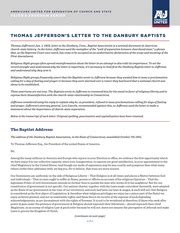 Letter to the Danbury Baptists (1802) : Americans United : Free Download, Borrow, and Streaming ...