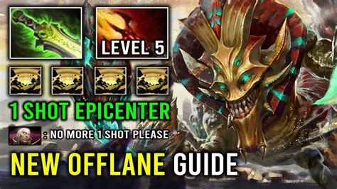 NEW Sand King Offlane Guide LEVEL 5 Dagon Instant 1 Shot Epicenter