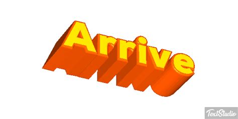 Arrive Word Animated  Logo Designs