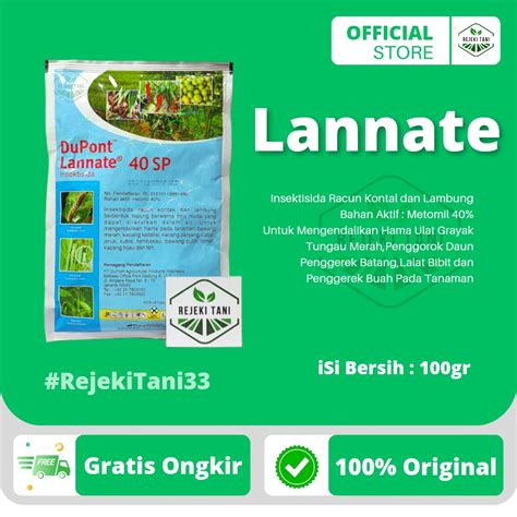 Jual Insektisida Dupont Lannate Sp Gr Lanet Racun Kontak Dan