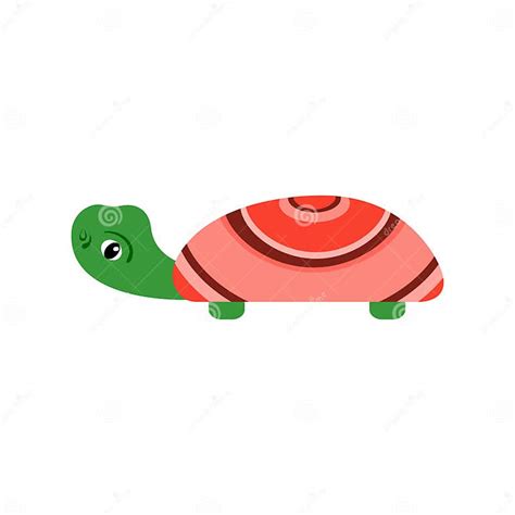 Vector Illustration Of A Turtle Funny Animals Stock Vector