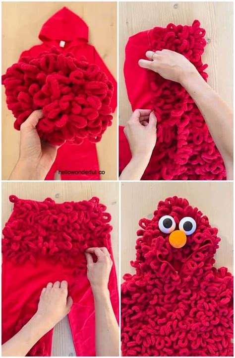 How To Make An Easy Diy Elmo Costume