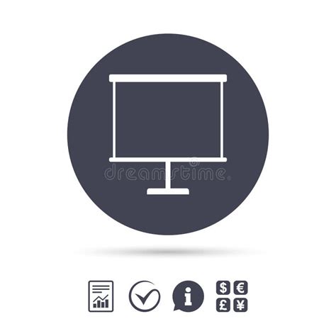 Presentation Billboard Sign Icon Ppt Symbol Stock Vector