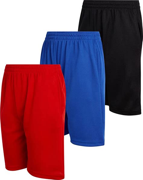 Mad Game Boys Active Shorts - 3 Pack Lightweight Performance Mesh ...