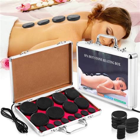 Amazon Sets Pcs Hot Stones Massage Set With Warmer Hot Stones For Pedicure With