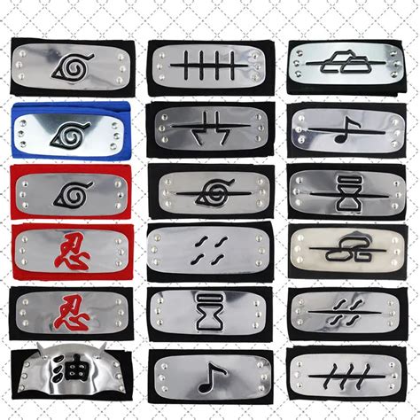 Milky Way Anime NARUTO 17 Types Headband Forehead Guard Cosplay ...